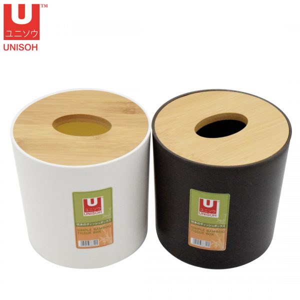 Bamboo Rectangle Tissue Box Tube