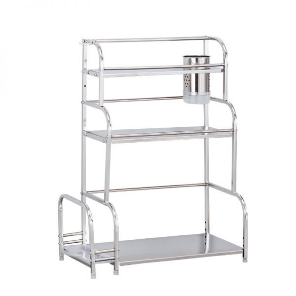 Kitchen Spice Rack, 2 Stacking, Stainless Material
