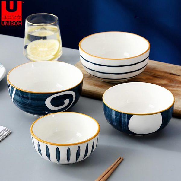 UNISOH 31Pcs Ceramic Dinnerware Tableware Set Plate Bowl Set