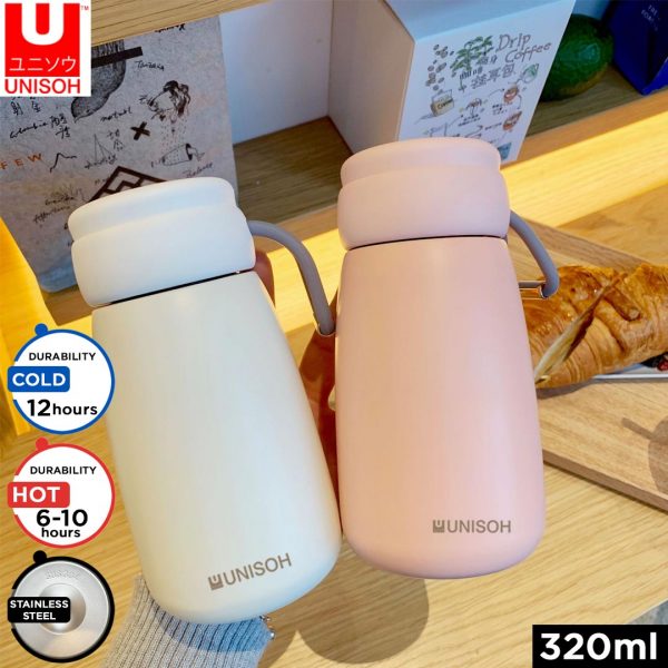 UNISOH Insulated Tumbler Thermos Vacuum Flask Stainless Steel 320ml